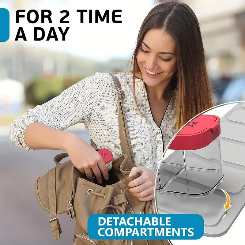Dispensador cerrado, listo para llevar en el bolso o equipaje