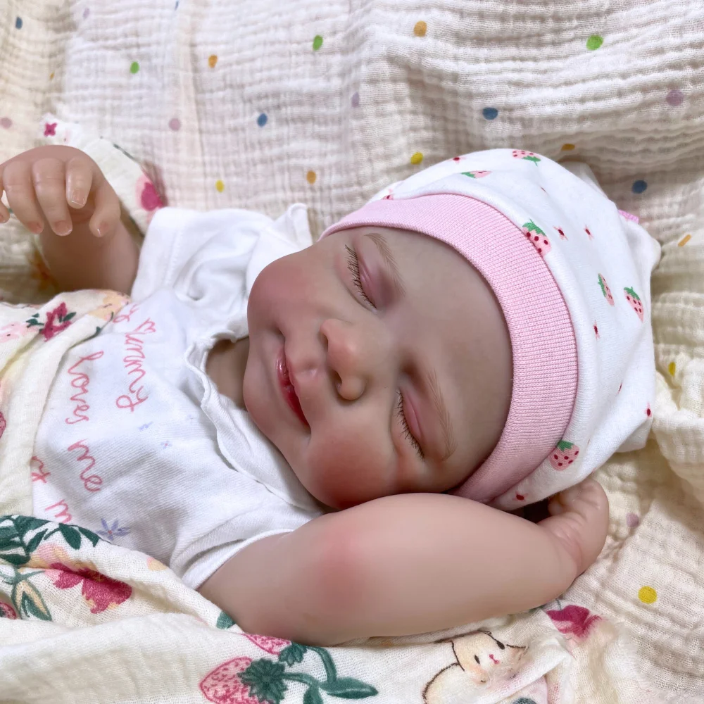 Muñeca reborn de vinilo realista recién nacida Pascale, cuerpo entero - imagen 2