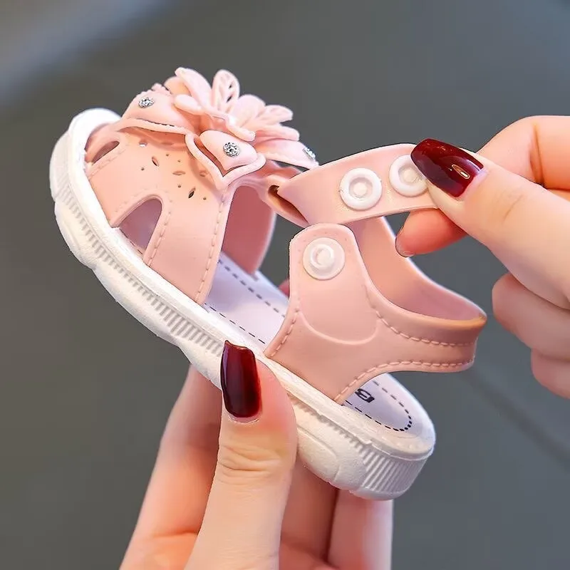 Sandalias de verano niña punta cerrada antideslizantes primeros pasos - imagen 3