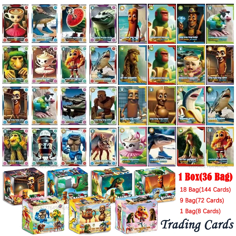 Juego de tarjetas de colección Tralalero para niños – Regalo divertido - imagen 2