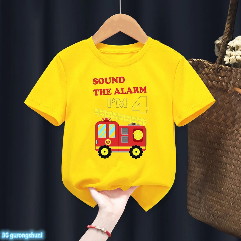Camiseta de bomberos para niño – Tallas 2-9 años - imagen 3