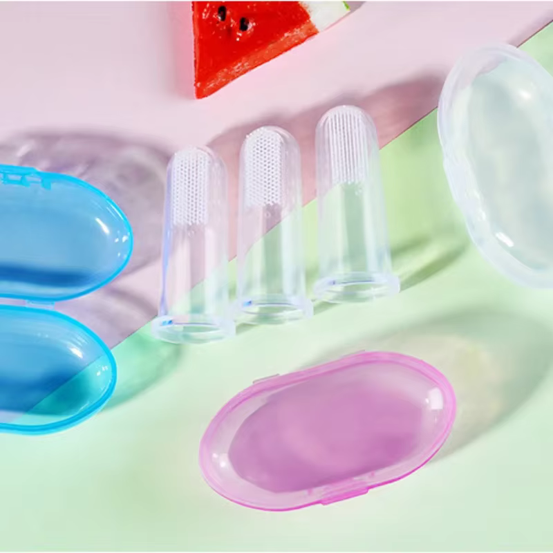 Cepillo dental de dedo para bebé – Cuidado suave de encías - imagen 5