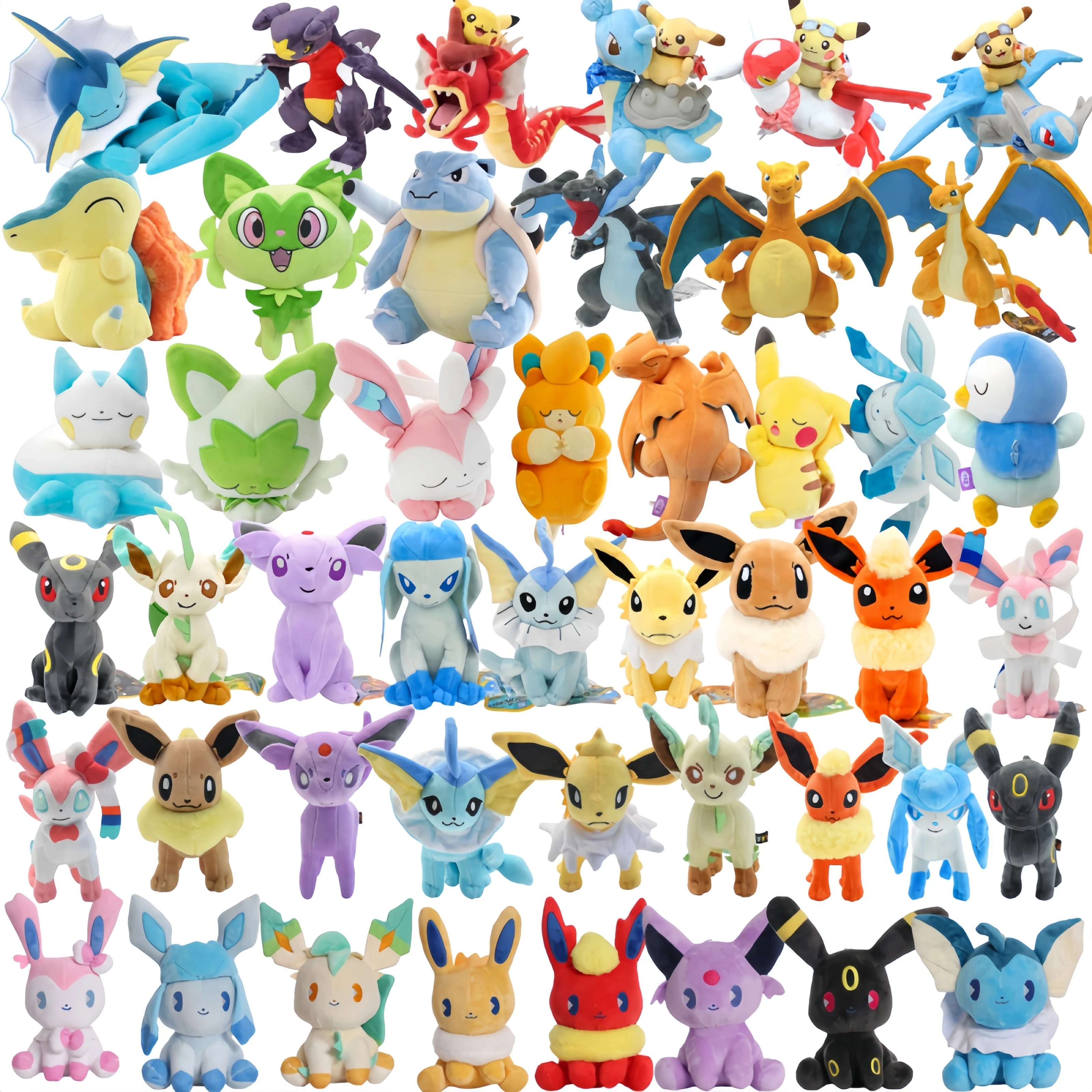 Peluche Pokémon Mega Charizard con Pikachu, Gyarados y Lapras, para niños - imagen 2