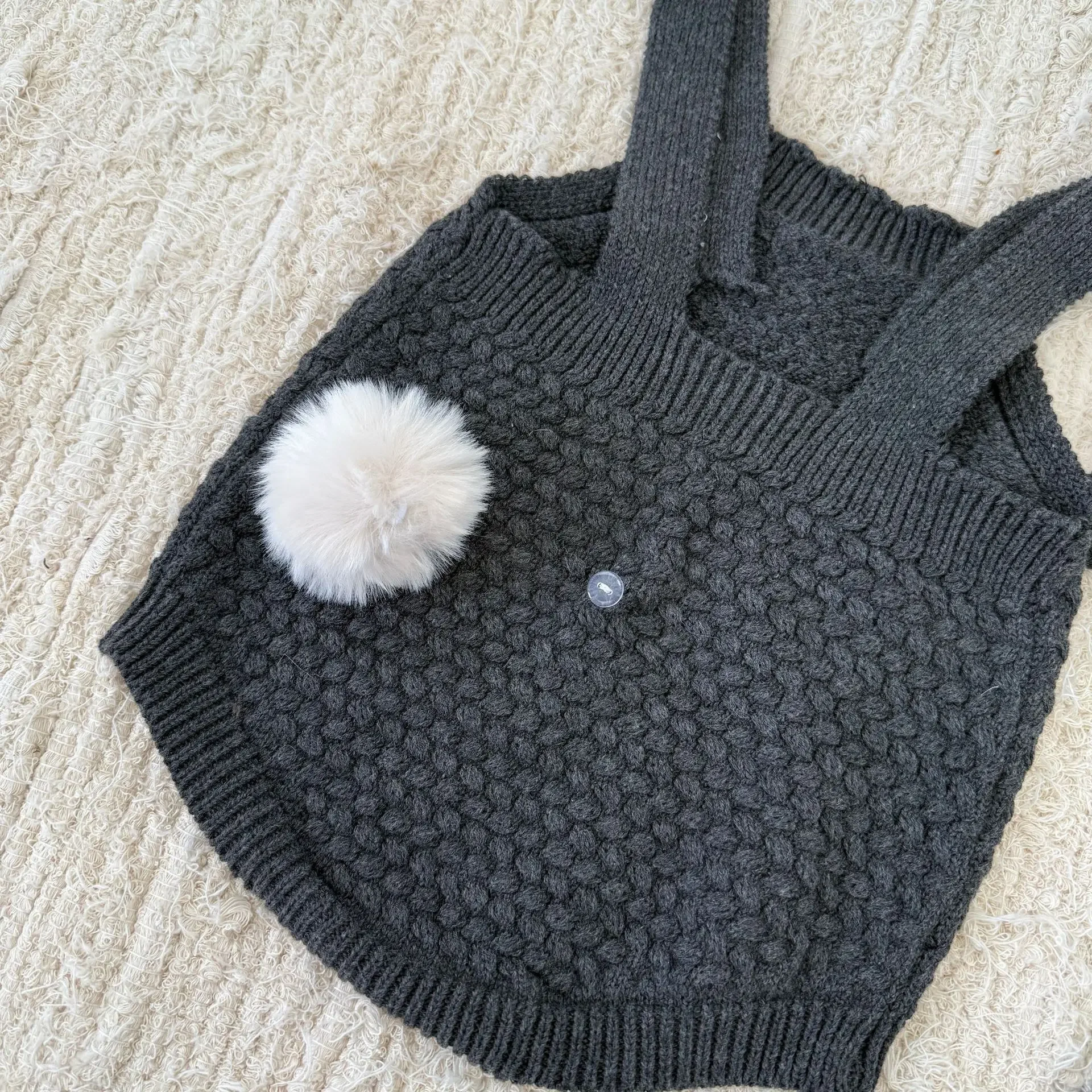 Mono de punto para bebé con gorro – Traje de graduación - imagen 3