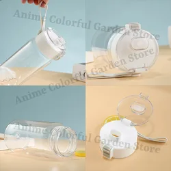 Botella de agua transparente temática de juego portátil para niños