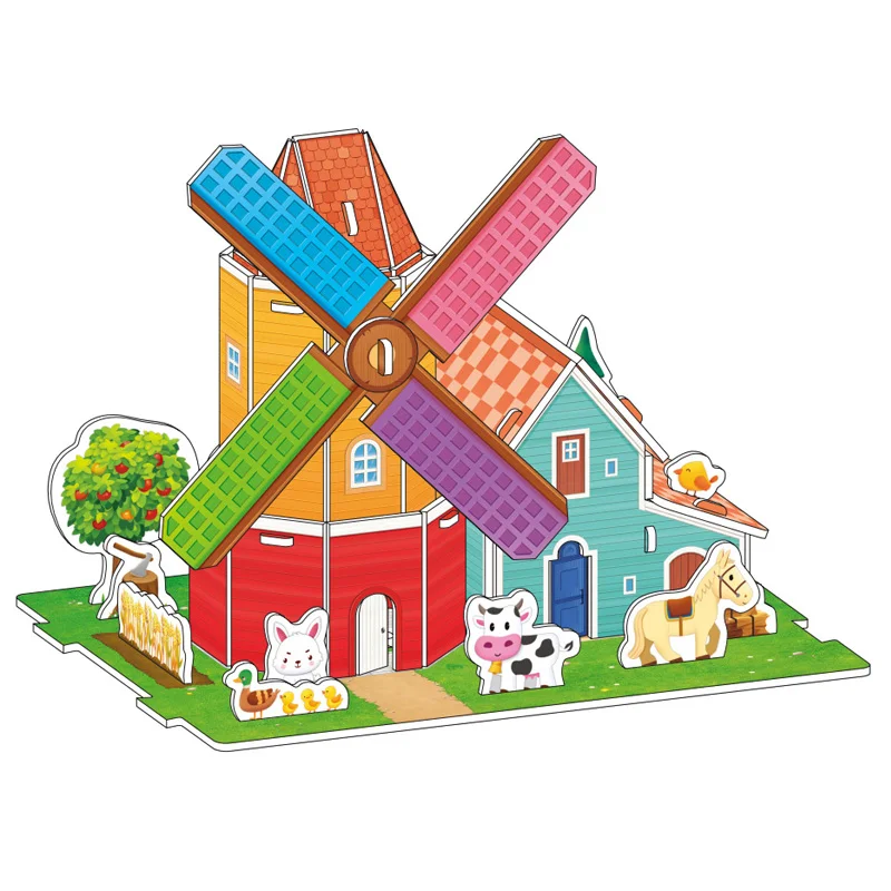 Puzzle 3D infantil decorativo – manualidad creativa para habitación - imagen 4