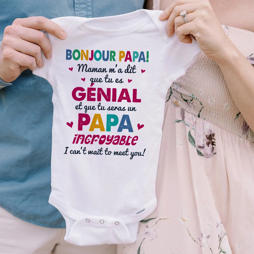 Body de bebé «Hello Papa» para anunciar el embarazo - imagen 5