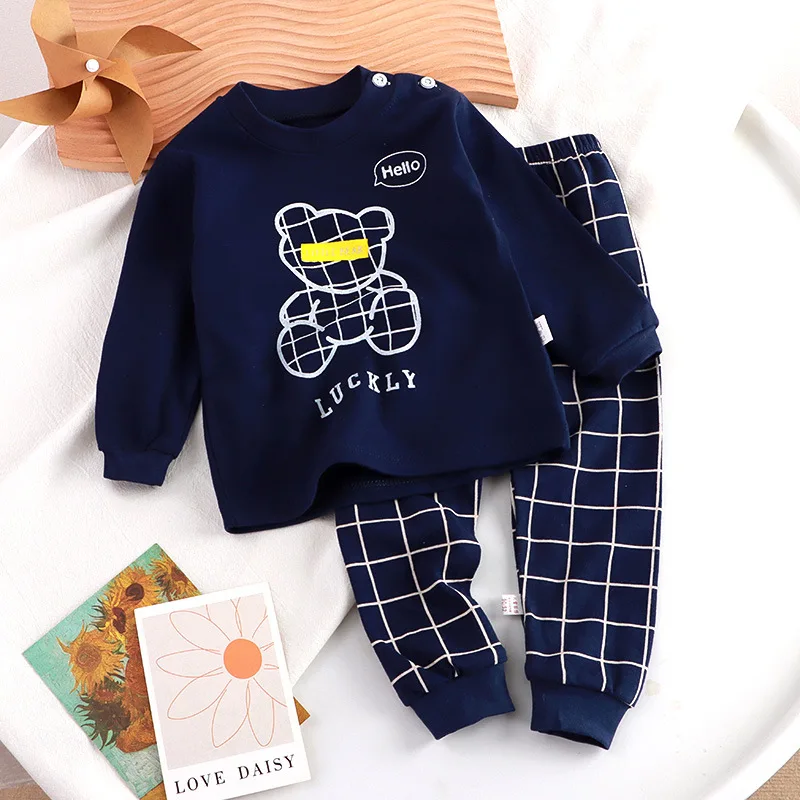 Pijama de algodón de manga larga para bebé – primavera y otoño - imagen 4