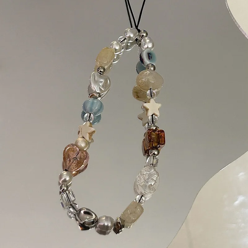 Cadena para móvil con perlas y charm antiestravío - imagen 5