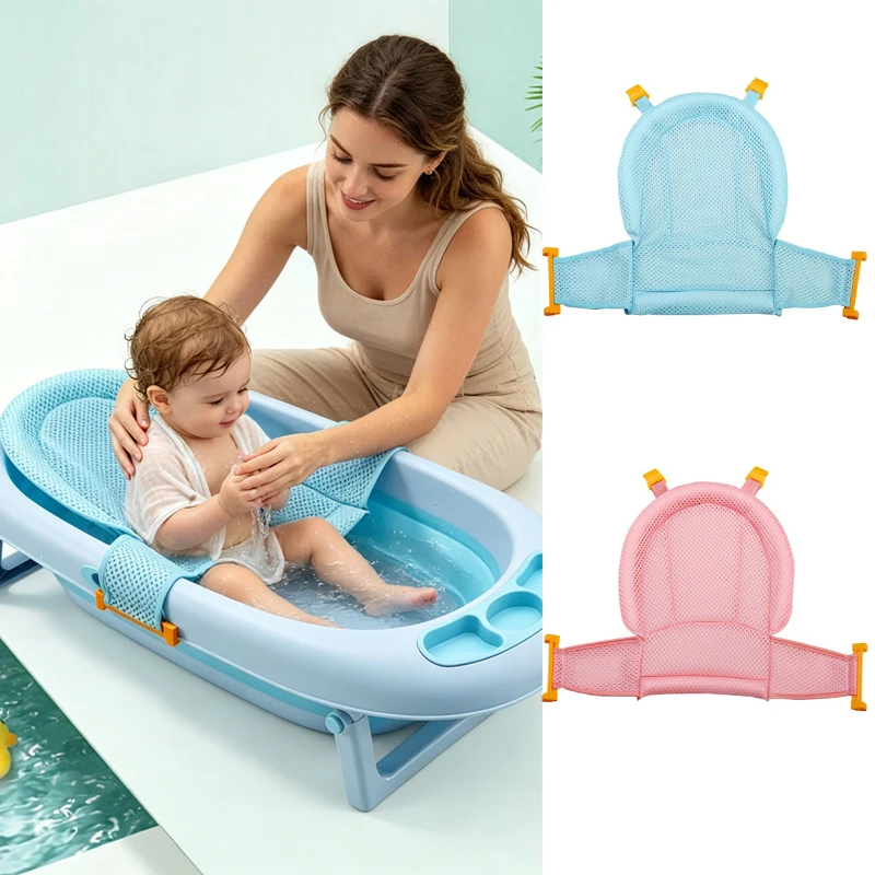 Soporte red para bañera de bebé con colchoneta antideslizante - imagen 5