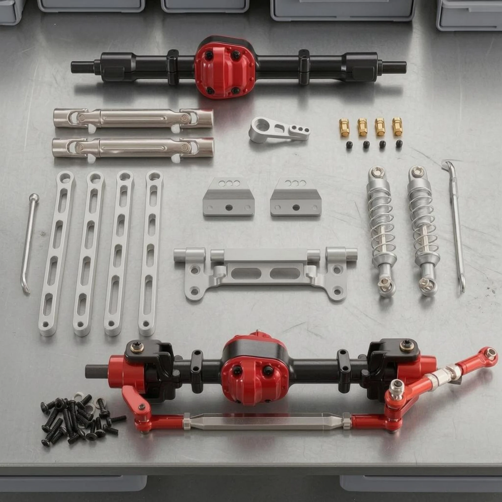 Eje CNC anodizado para dirección de coche RC - imagen 2