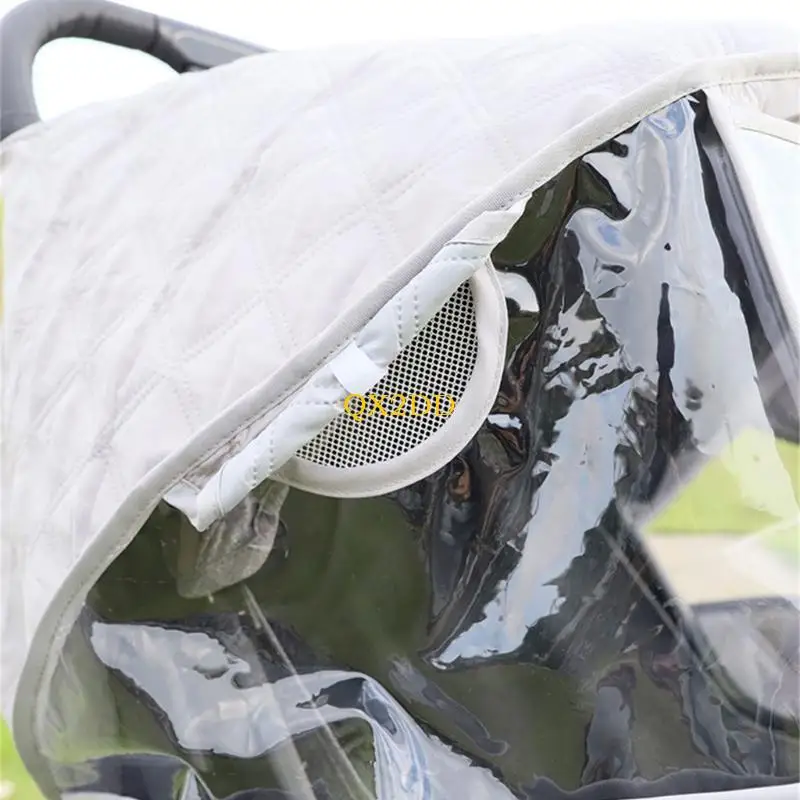 QX2D Funda para lluvia de cochecito bebé impermeable