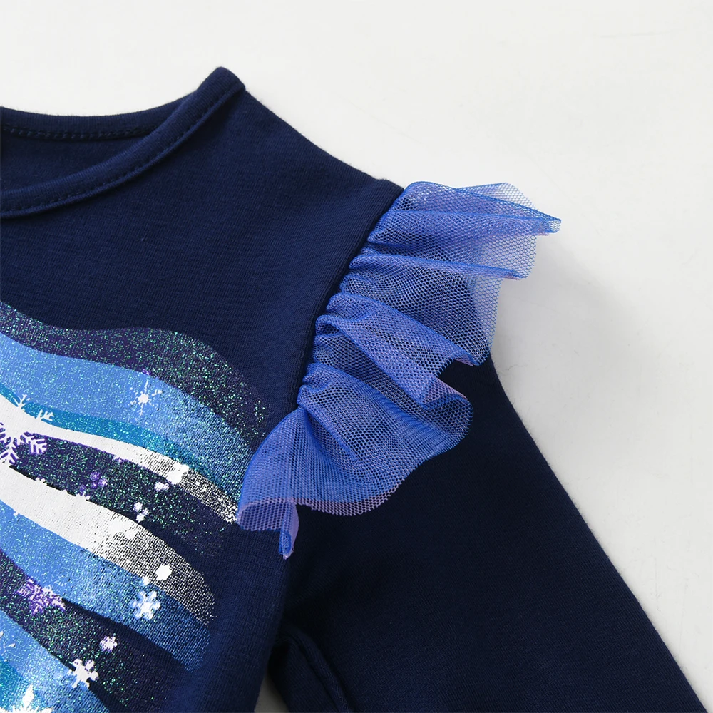 Vestido niña unicornio DXTON – Tul estampado casual para otoño - imagen 3