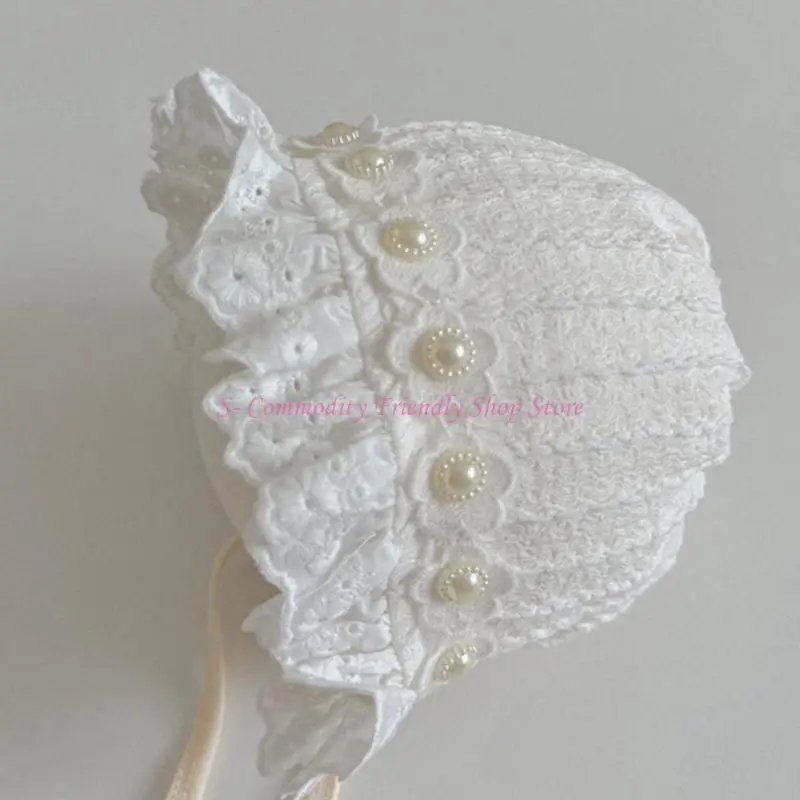 Gorro infantil con protección solar de algodón y cordones otoño - imagen 5