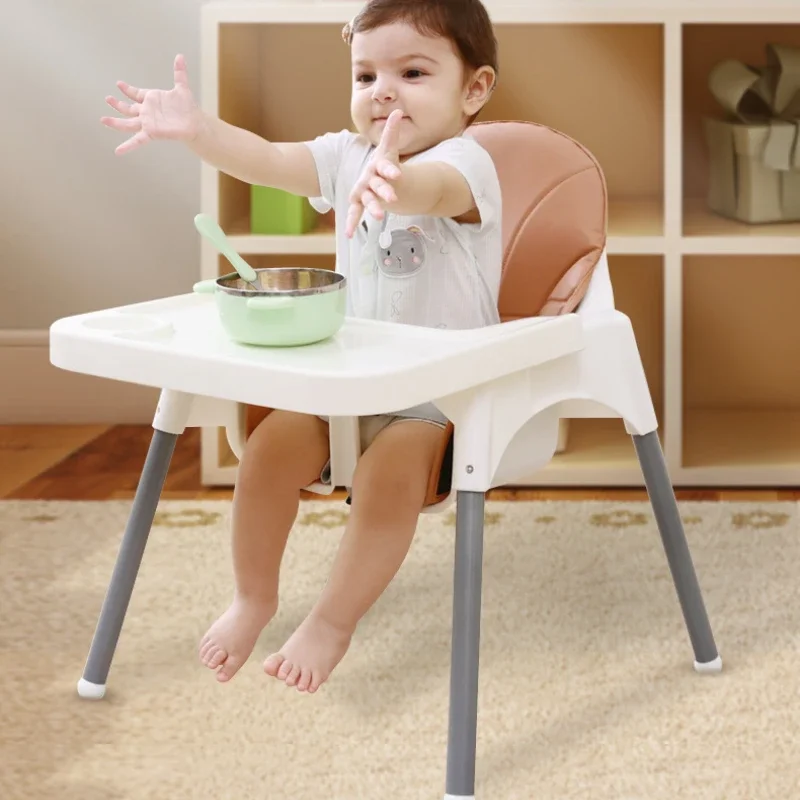 Silla alta para niños con bandeja extraíble y asiento ajustable - imagen 5