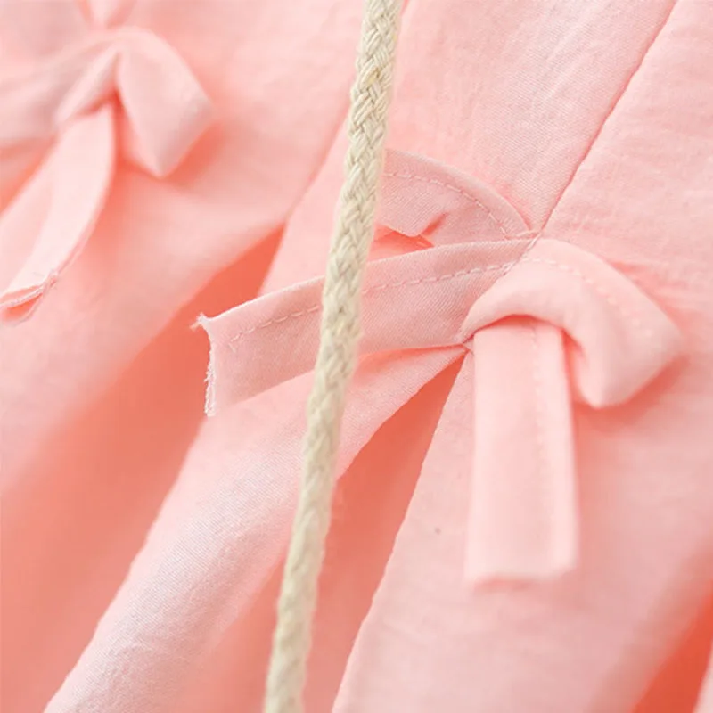 Conjunto niña verano vestido rosa sin mangas con lazo - imagen 3