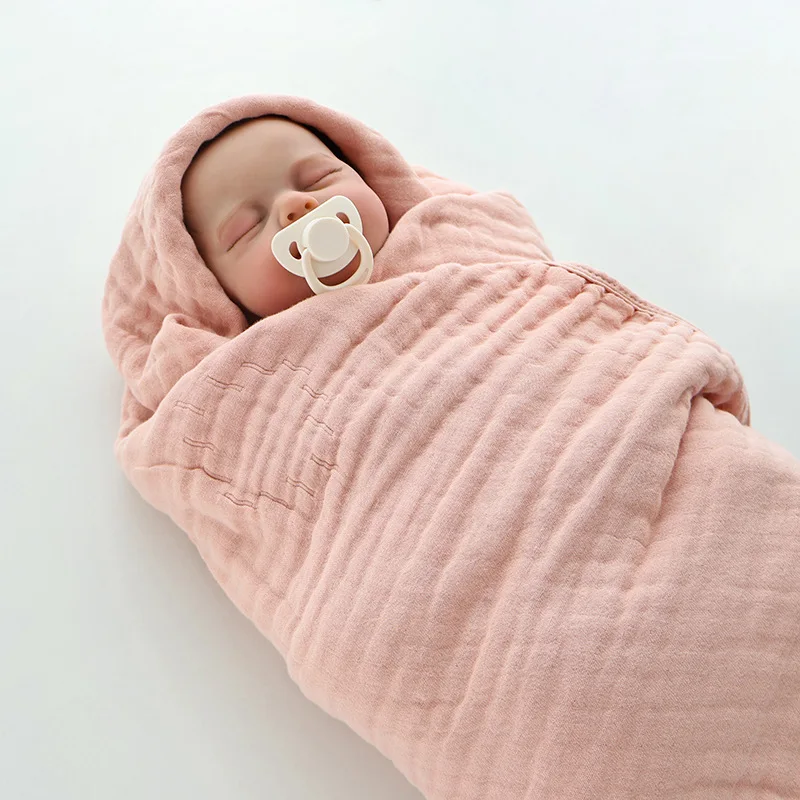 Toalla de baño con muselina y capucha para recién nacidos - imagen 2