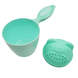Taza de baño para bebé con asa y cucharas de juego sin BPA