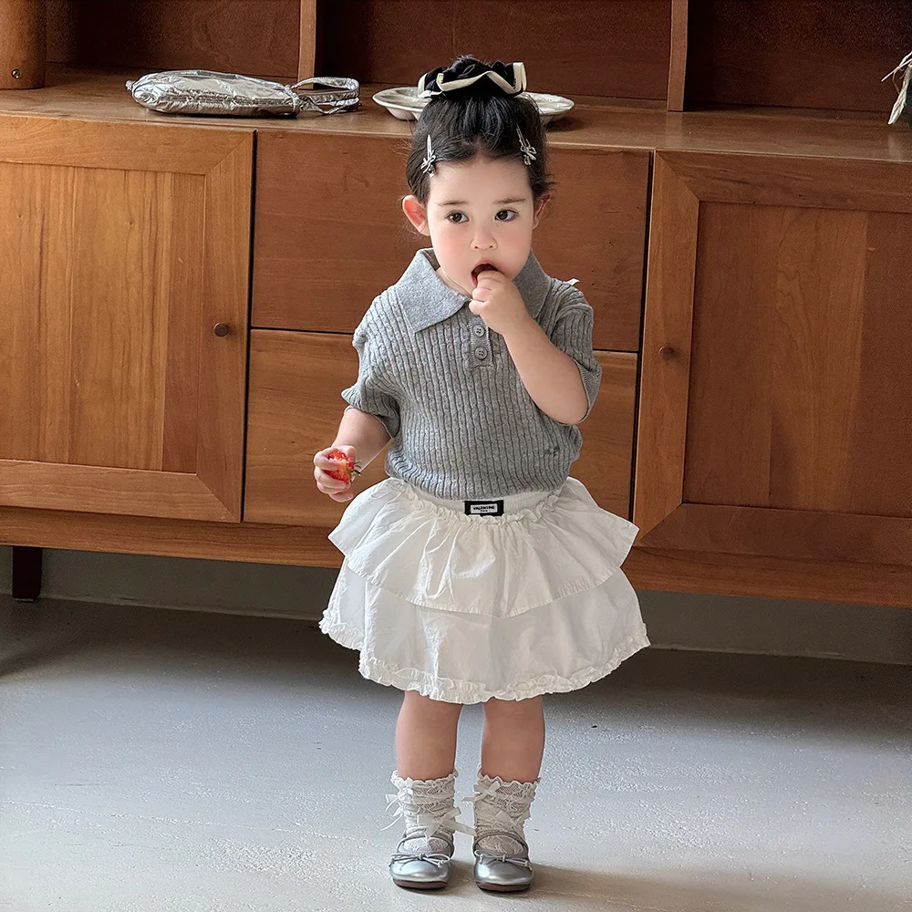 Falda de niña de verano con capas y estilo princesa - imagen 3
