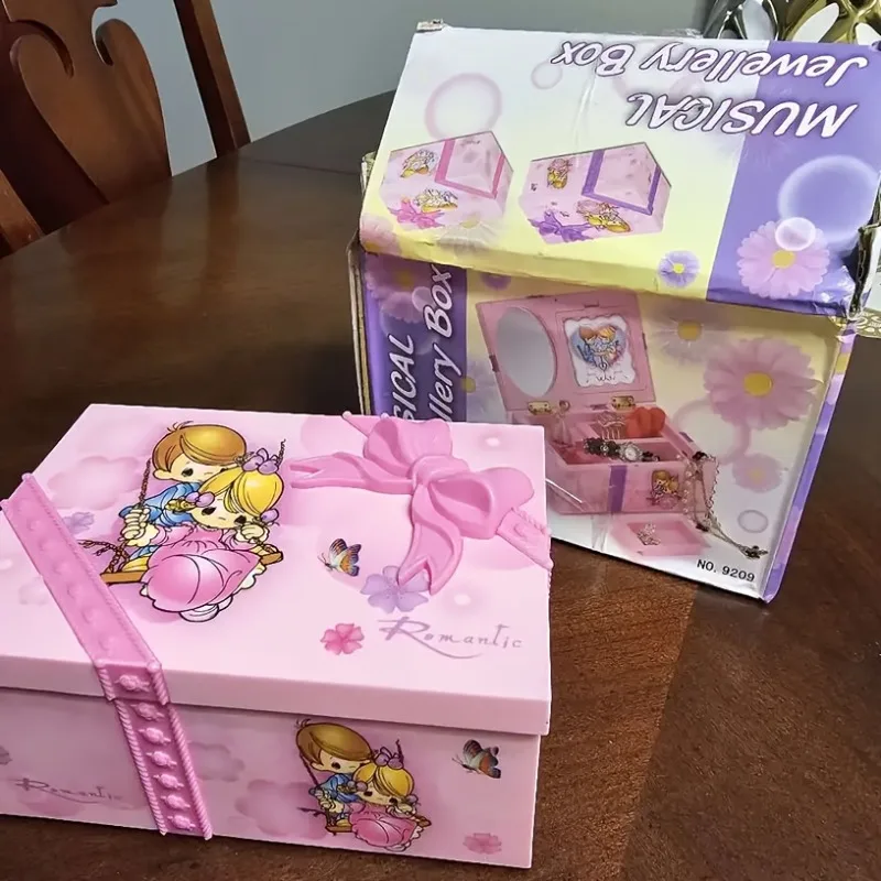 Caja de joyería musical para niñas con bailarina giratoria pequeña - imagen 5