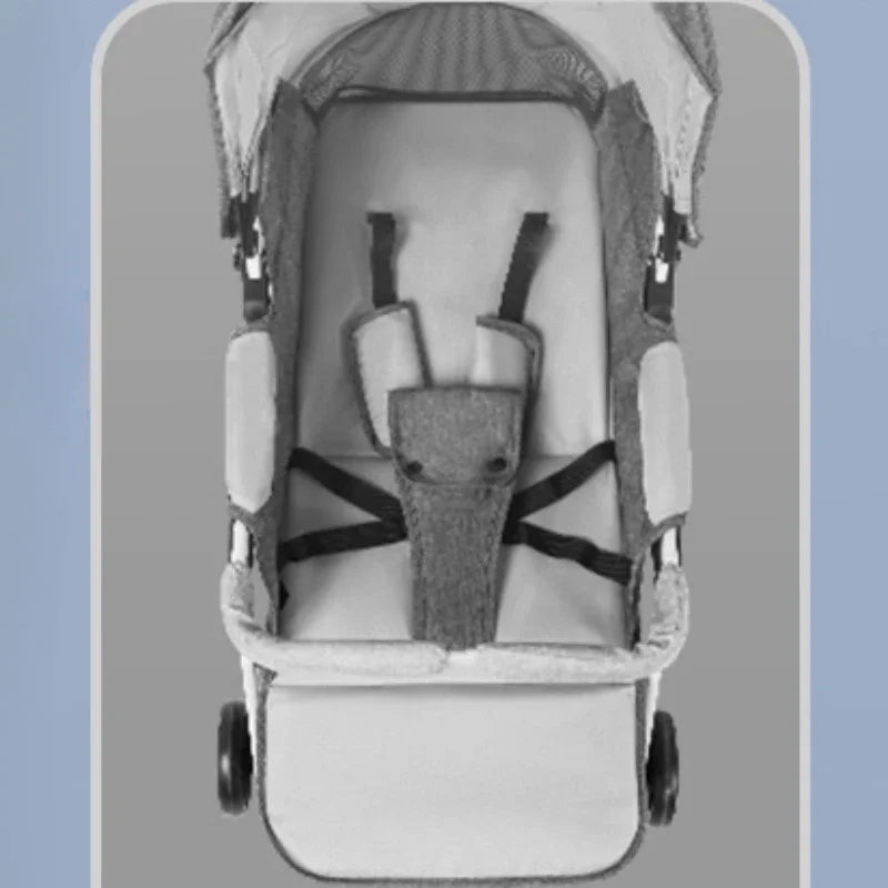 Cochecito de bebé plegable ultraligero con suspensión 4 ruedas bidireccional - imagen 2