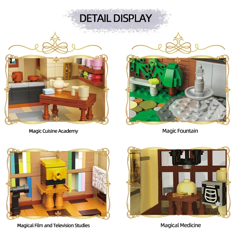 Bloques de construcción castillo clásico MOC fantasía infantil - imagen 2