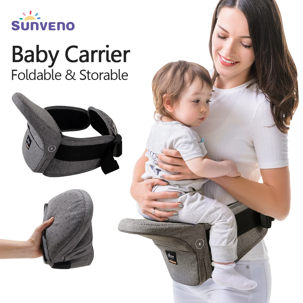 Sunveno Portabebés Ergonómico Ajustable con Bolsillo Portátil - imagen 2