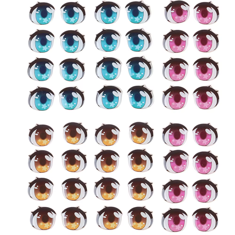 Ojos de muñeca – Accesorios coloridos divertidos para juego creativo - imagen 2