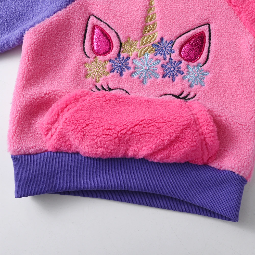 DXTON Sudadera de invierno con bolsillo y forro polar grueso - imagen 3