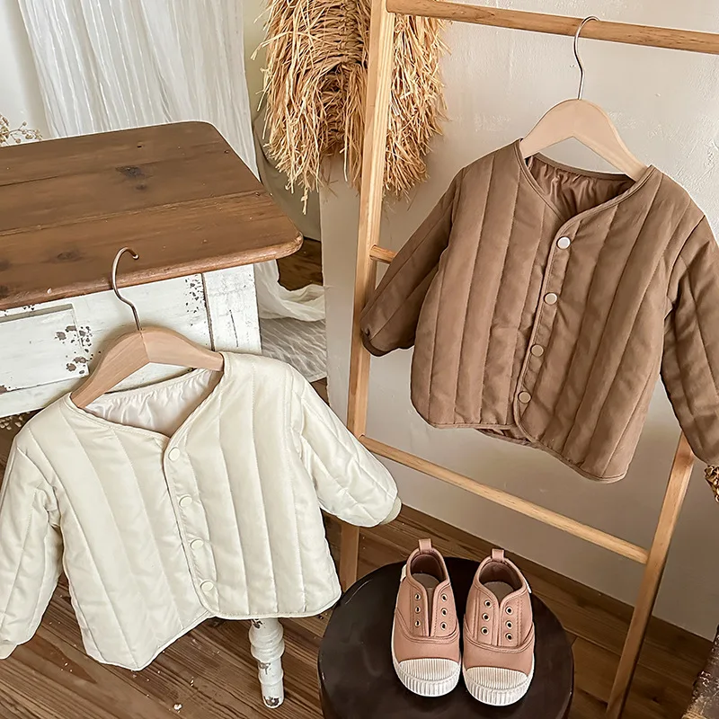 Chaqueta de plumón ligera con cuello redondo cálida para invierno - imagen 4