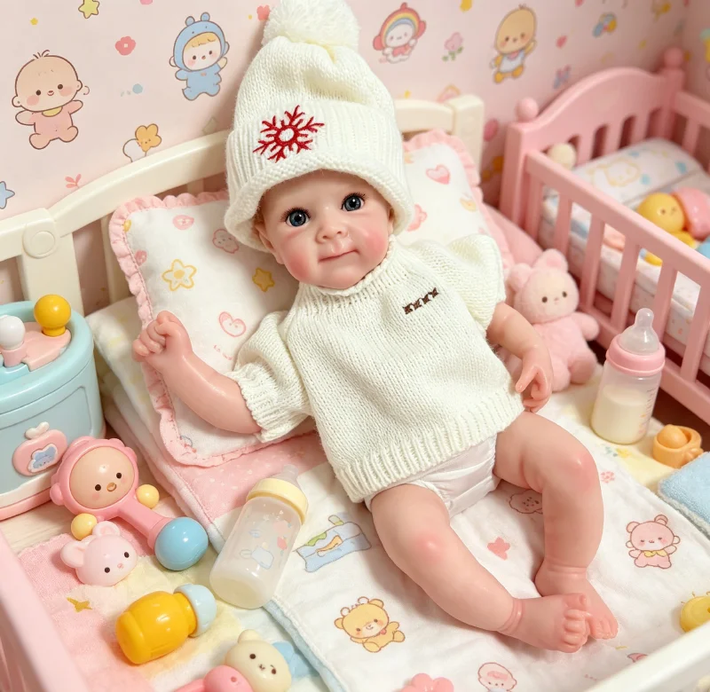 Muñeca reborn Bettie realista de silicona platino, tacto suave - imagen 5