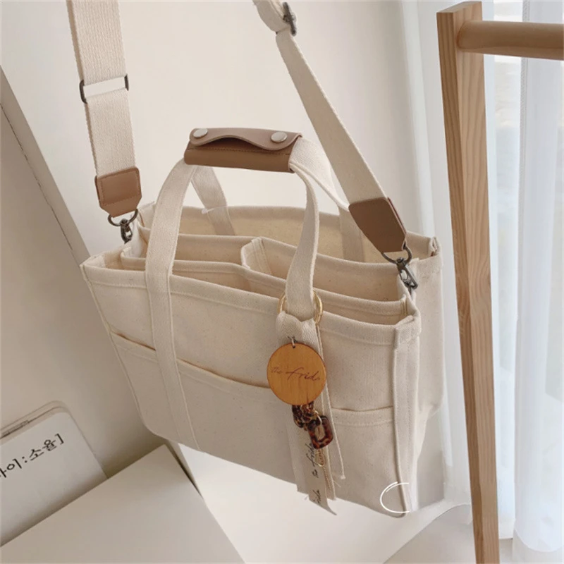Bolsa maternidad lona grande para cochecito bebé y pañales - imagen 2