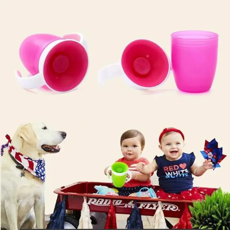 Taza de aprendizaje 360 grados con tapa abatible - a prueba de fugas - imagen 2