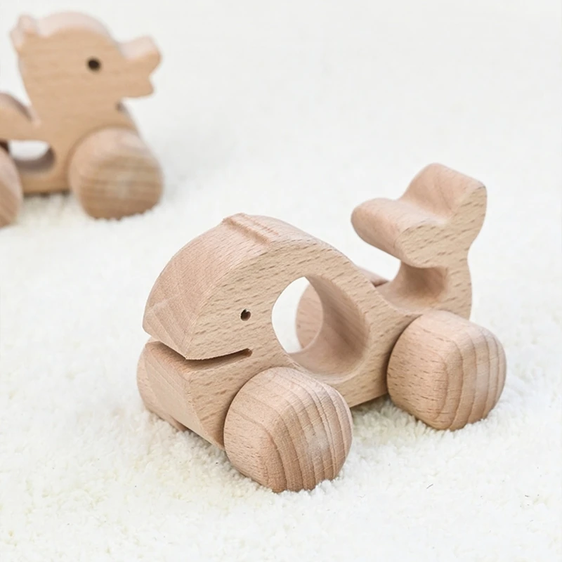 Sonajero en madera de haya Montessori sin BPA para bebé - imagen 3