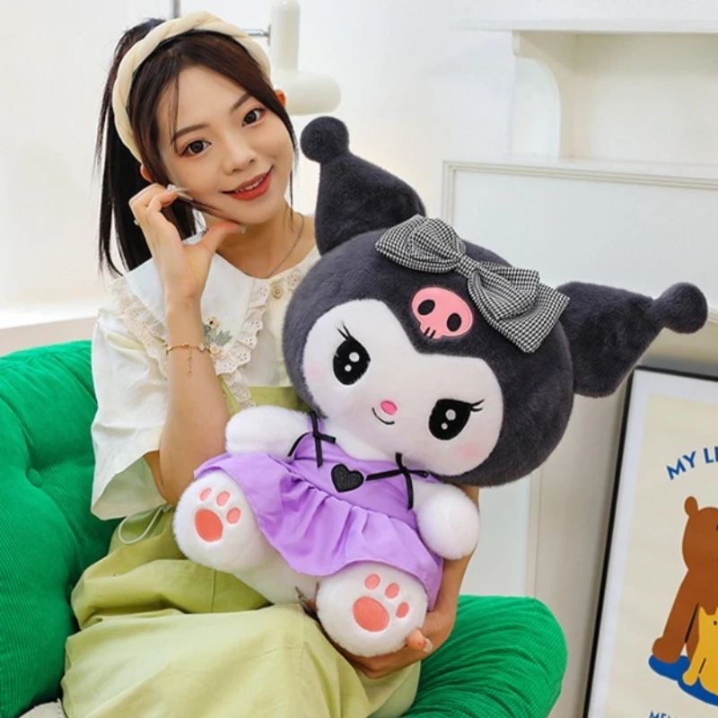 Peluche Kuromi Sanrio tamaño grande suave y acolchado para niños - imagen 2