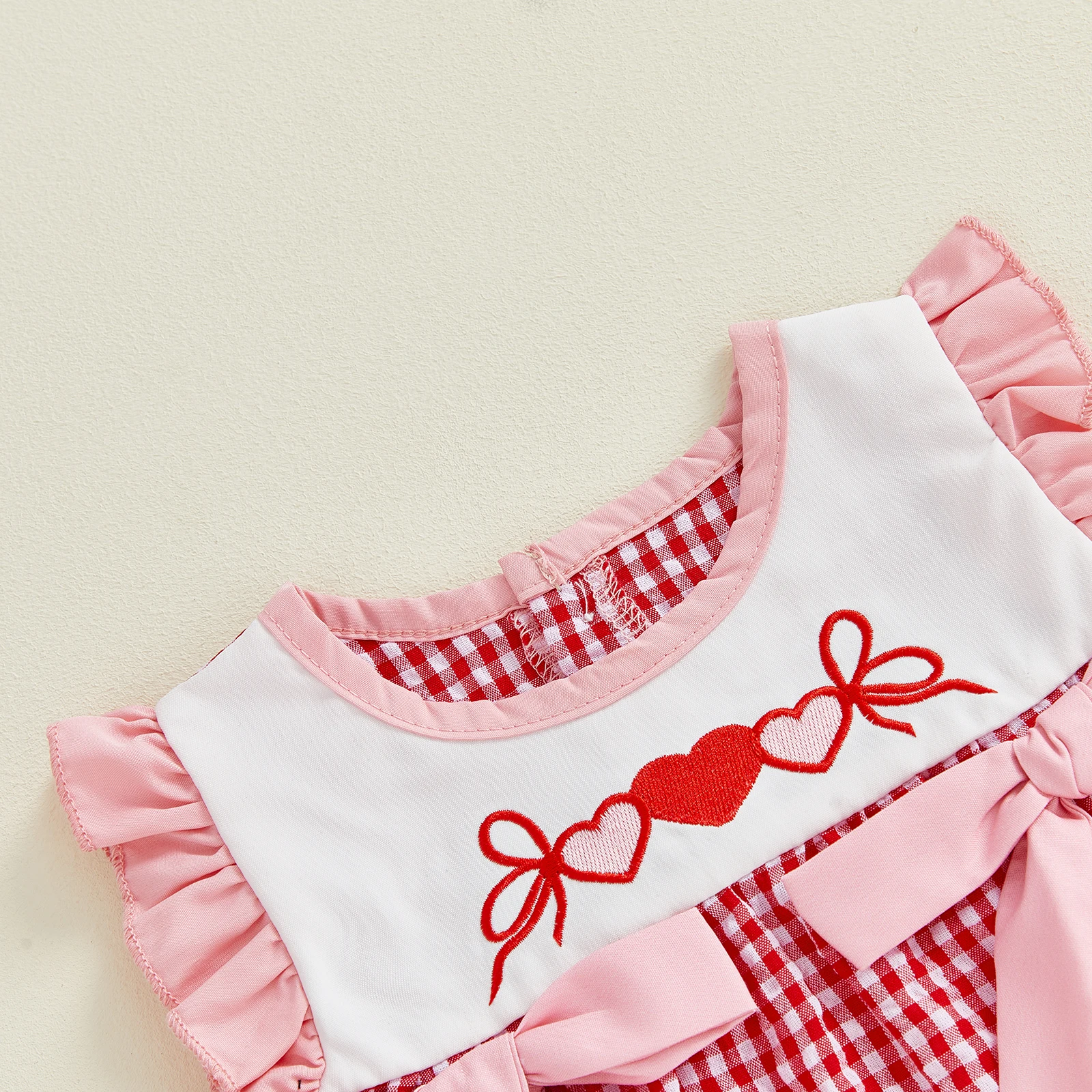 Conjunto bebé niña San Valentín: camiseta sin mangas y pantalón corto - imagen 5