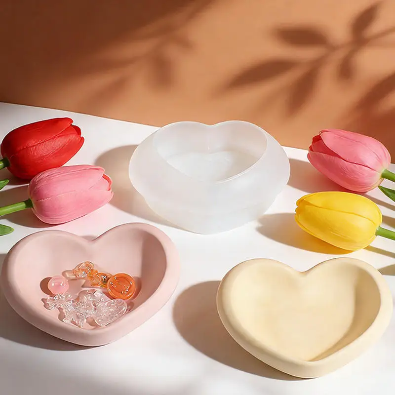 Molde de silicona con forma de corazón para resina epoxi DIY - imagen 5