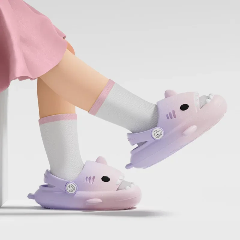 Pantuflas de tiburón antideslizantes de casa para niño y niña - imagen 3