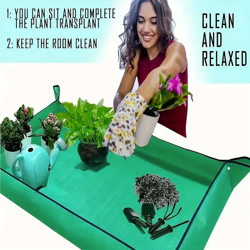 Estera para plantar impermeable y plegable para trasplantes - imagen 2