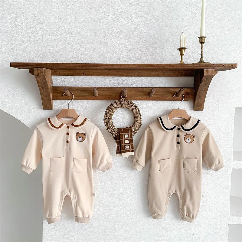 Milangel mono bebé con capucha y cuello vuelto - Otoño