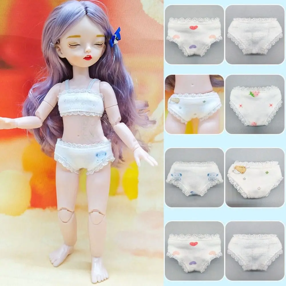 Calzoncillos de encaje elásticos de algodón para muñecas BJD de vestir - imagen 3