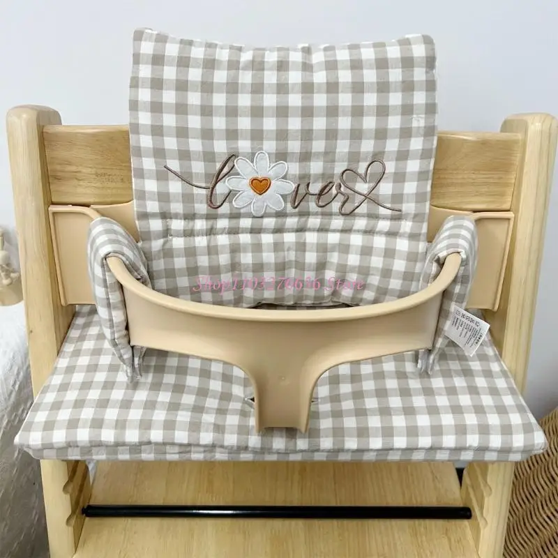 Cojín para silla comedor con estampado de flores