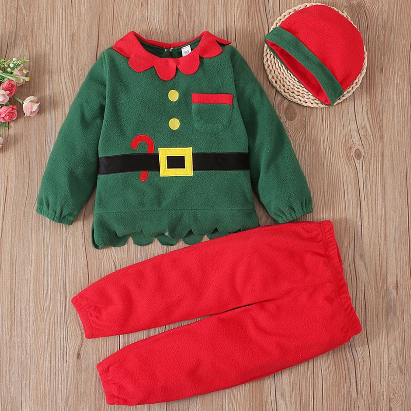 Conjunto invierno niño algodón navideño – Pantalón y gorro - imagen 5