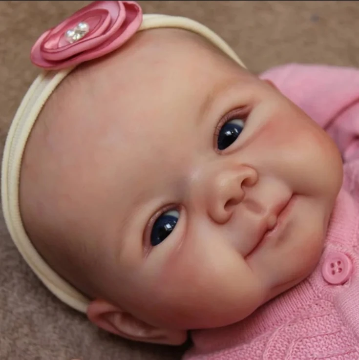 Muñeca reborn Juliette de pintura 3D hecha a mano con cuerpo textil