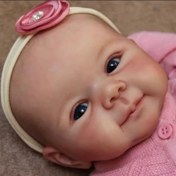 Muñeca reborn Juliette de pintura 3D hecha a mano con cuerpo textil
