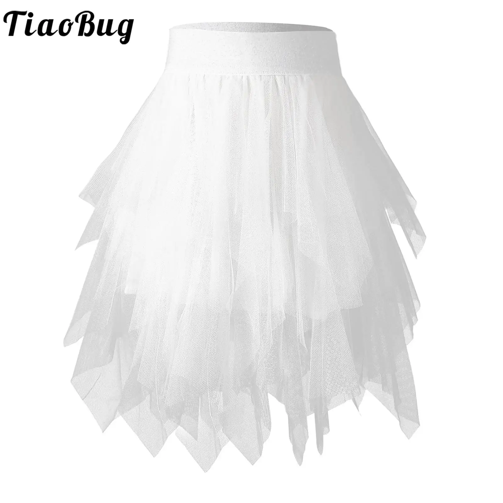 Tutú ballet para niñas, falda tul en capas, cintura elástica - imagen 2