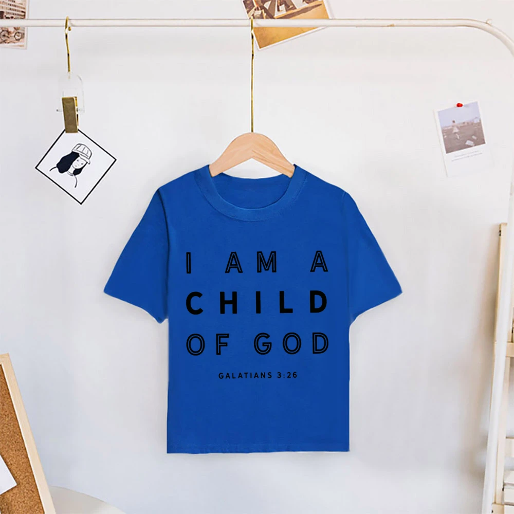 Detalle del estampado I Am A Child of God