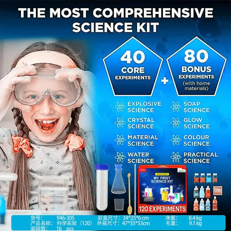 Kit de química educativo para niños – Experimentos interactivos - imagen 2