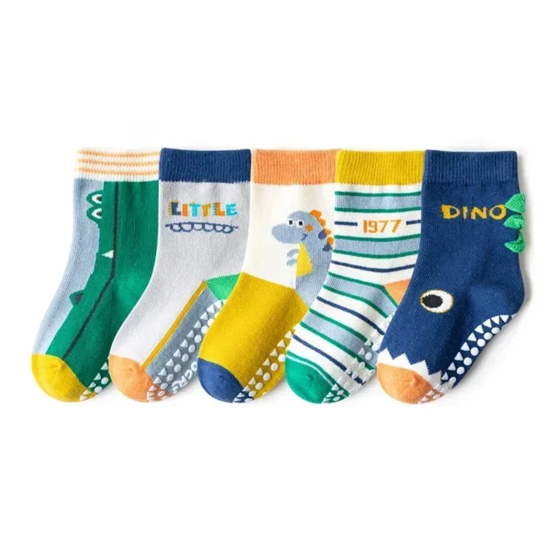 Calcetines antideslizantes de algodón para niños pequeños - imagen 3