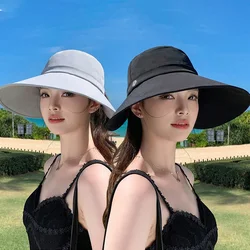 Sombrero de ala ancha de verano con borde ajustable para playa